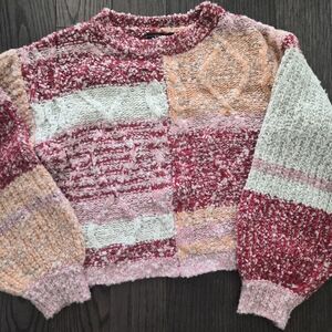 Vici Multicolor Patchwork Sweater